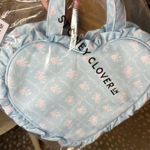 SCL High Tea Mini Heart Ruffle Tote NWT